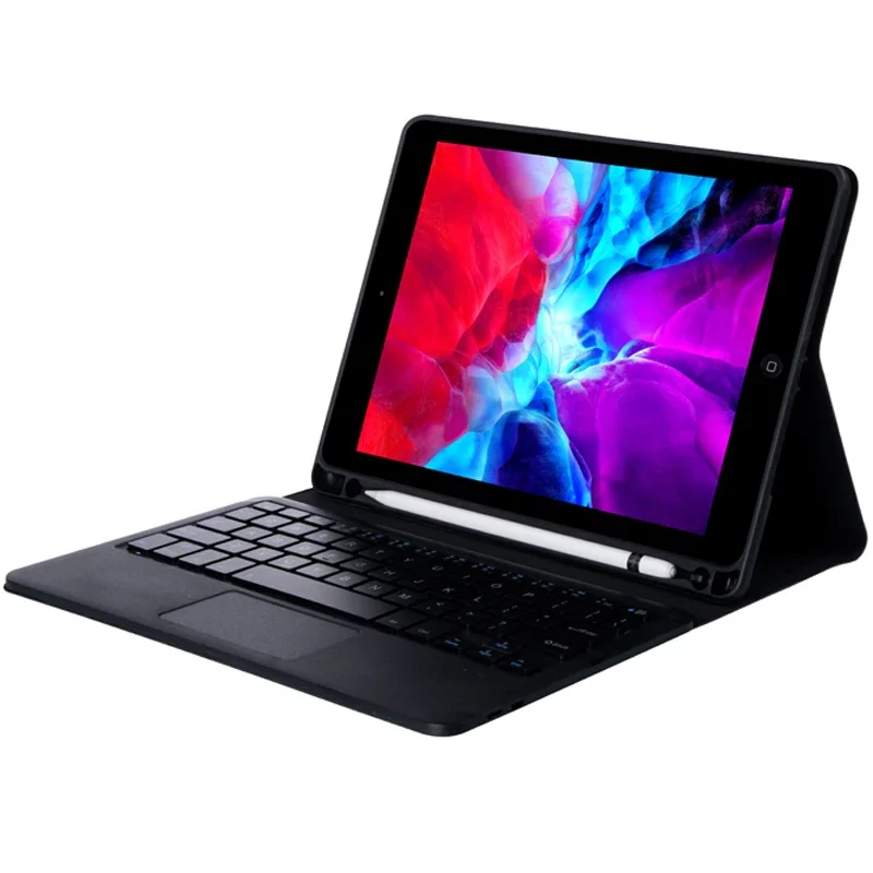 Funda para tableta TPU con teclado táctil inalámbrico dividido para iPad Air 4 Air4 iPadAir 2020 A2324 A2072, funda de cuero PU con soporte