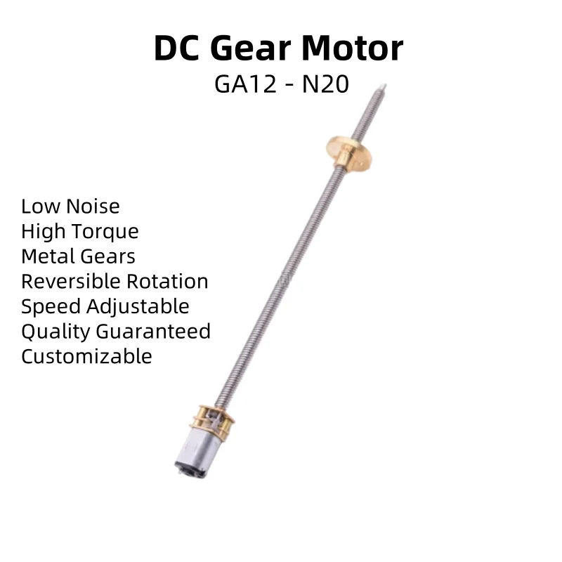 

GA12 - N20 Микро-размерный мотор-редуктор с резьбовым винтом 160 мм - стержень вала, небольшой двигатель для модели робота DIY Push - стержни
