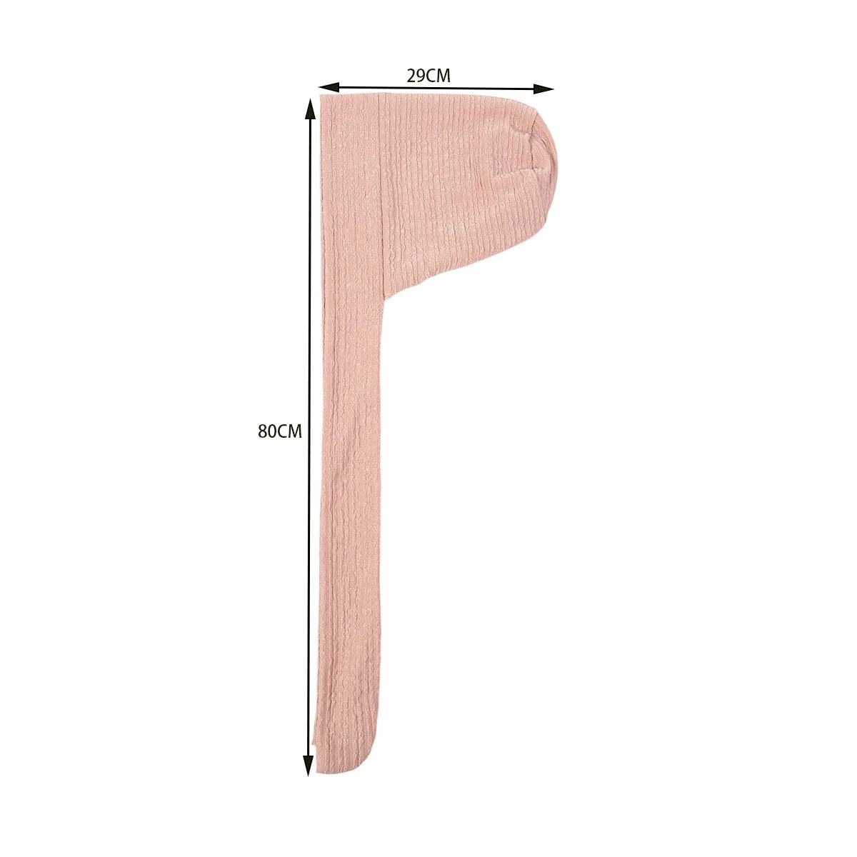 قبعات حجاب عمامة بلون سادة، أشرطة رأس طويلة الذيل، قبعات إسلامية ناعمة قابلة للتمدد، قبعة كيميائية قابلة للتنفس للنساء والفتيات