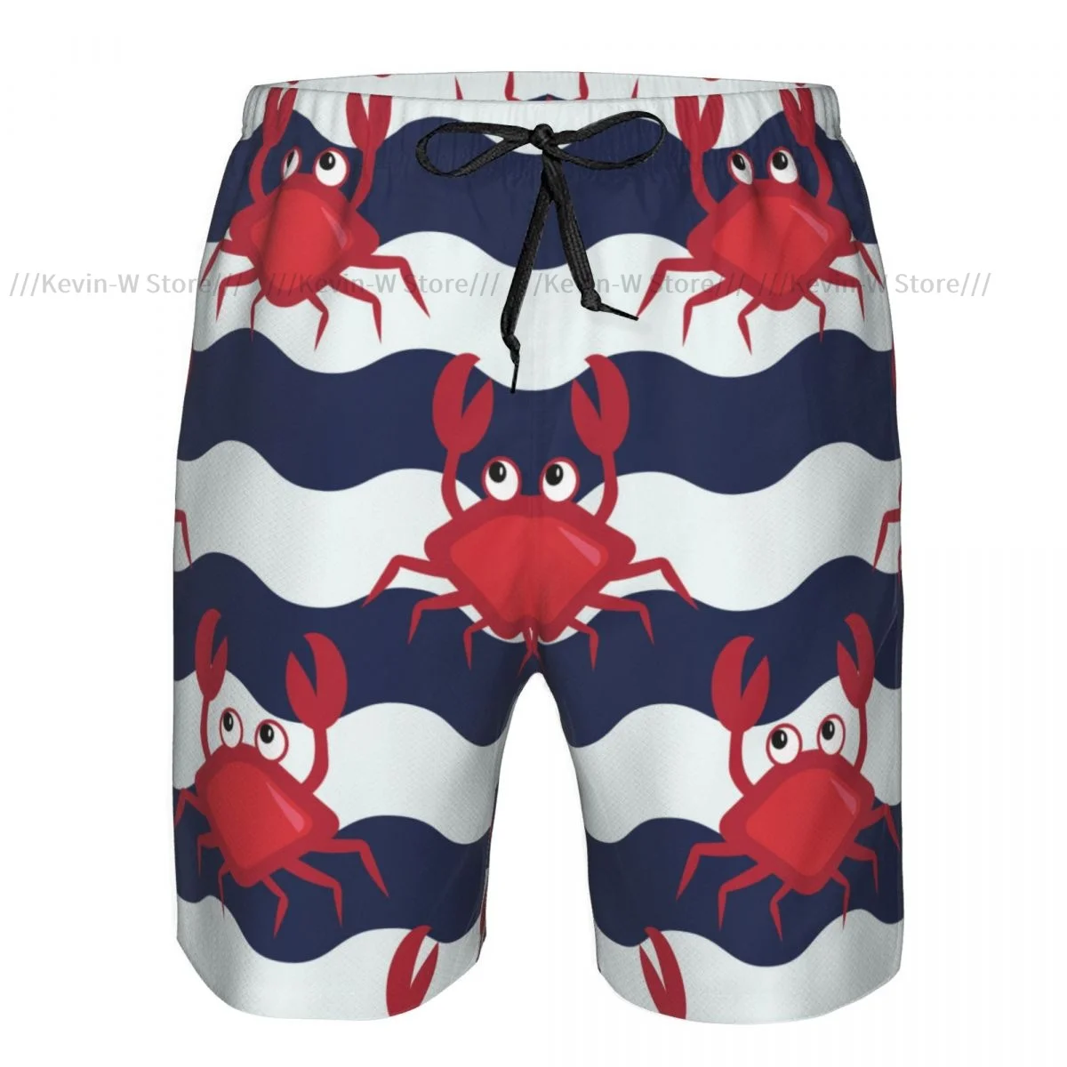 Swimsuit Beach Quick Drying Trunks For Men Nautical Crabs Crabs Striped Swimwear Briefs Board Shorts Fast Dry Beachwear