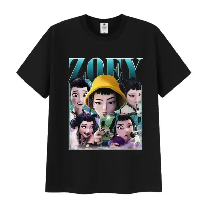 

K-pop Zoev Demon Hunters аниме графический принт футболка мужские женские Harajuku модные футболки большого размера повседневные хлопковые топы футболки