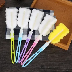 Detachable Sponge Cup Brushes Practical Portable Foldable Cup Cleaning Brush Reusable Kitchen Washing Cup Brushes Cleaner Tool