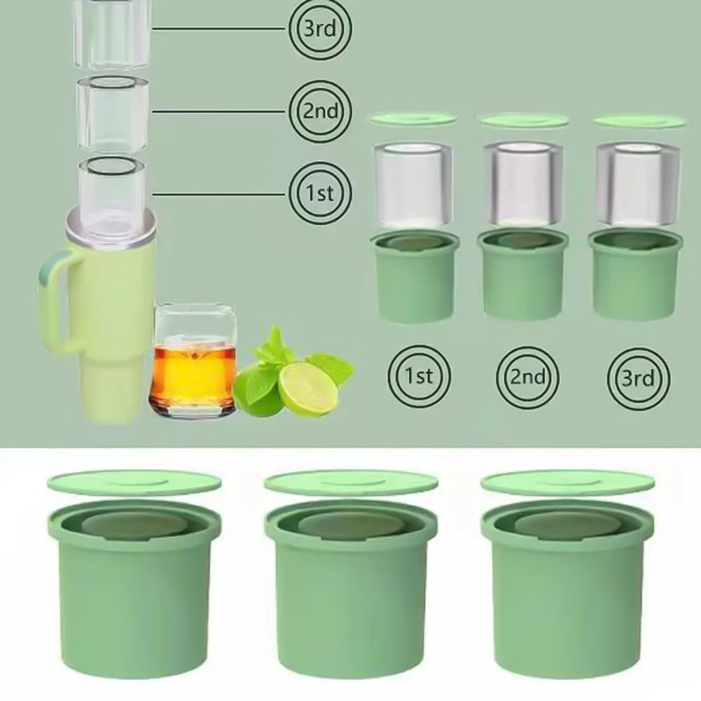 Large Capacity Insulated Mug Ice Cubes Mold Quick Demoulding Ice Maker For DIY Ice Drinking