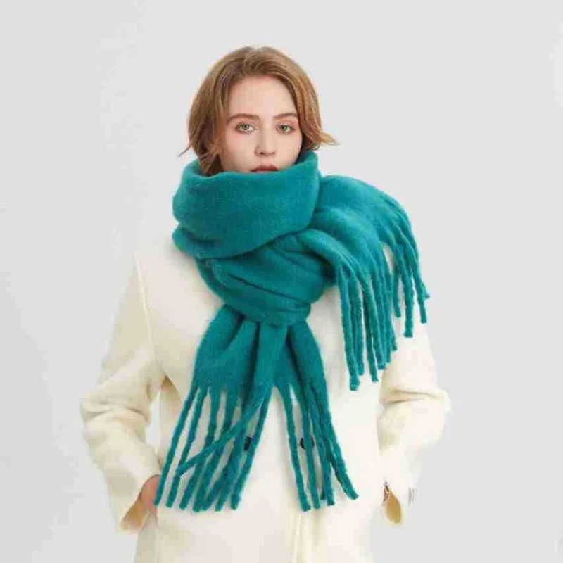 

Роскошный зимний шарф — ультрамягкий и теплый, классический элегантный дизайн, универсальный и уютный для холодной погоды.