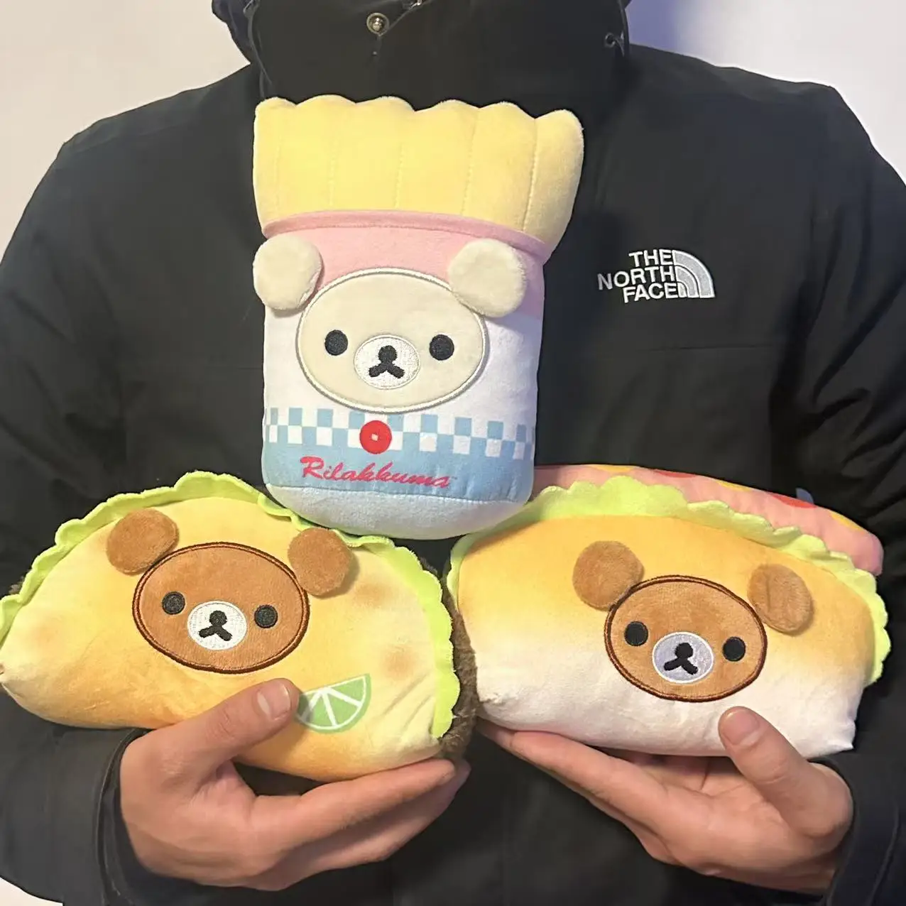 Taco Rilakkuma Plush Sandwich Bear Stuffed Doll Kawaii Bread Series Rilakkuma Room Deocr Lovely Anime Plush Kid's Birthday Gifts