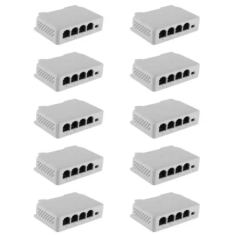

1 To 3 Port Poe Extender Passive Cascadable IEEE802.3Af For IP Port Transmission Extender For POE Switch NVR IP (10Pcs)