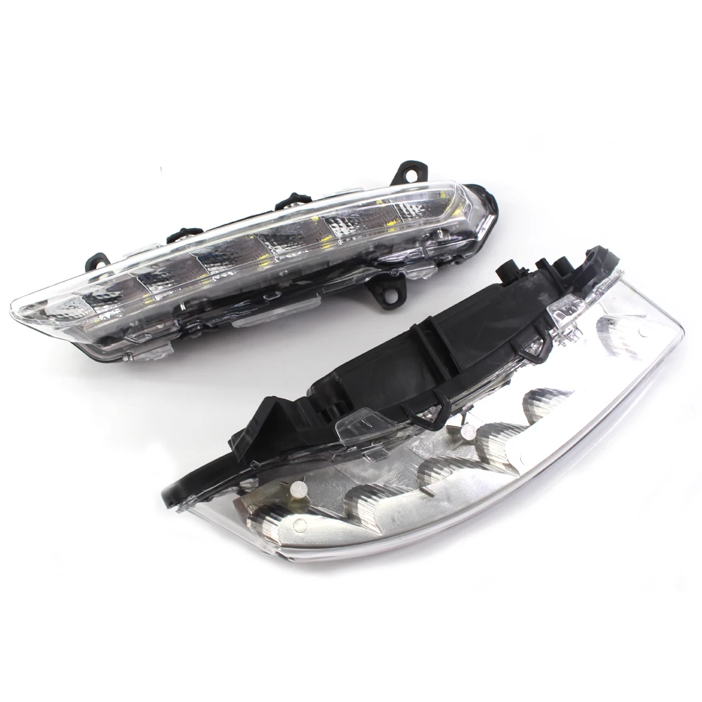 LED DRL النهار تشغيل الضباب الخفيف مصباح الجانب الأيسر الأيمن لمرسيدس S-Class W221 عدة A 221 820 17 56 C250 C300
