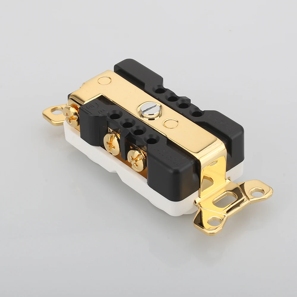 Audiocrast Hi End Beryllium ทองแดงทองแดง/โรเดียมชุบ AC 20A Power Receptacle เต้าเสียบ Power Distributor