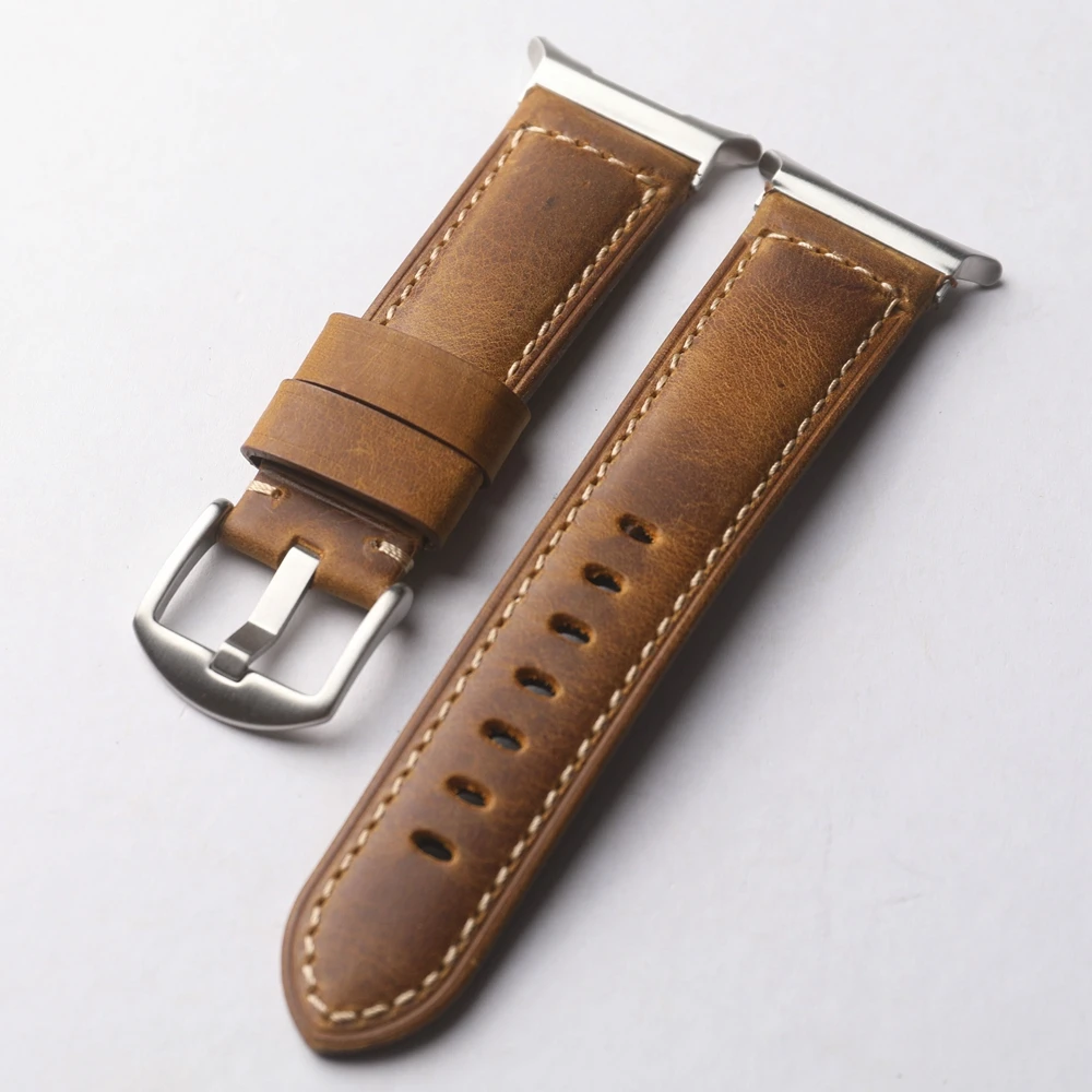 High Quality Genuine Leather Strap For Samsung Galaxy Watch 7 Pro Band Watch 6 44mm Strap for Galaxy Watch 4 Classic 46mm 47mm