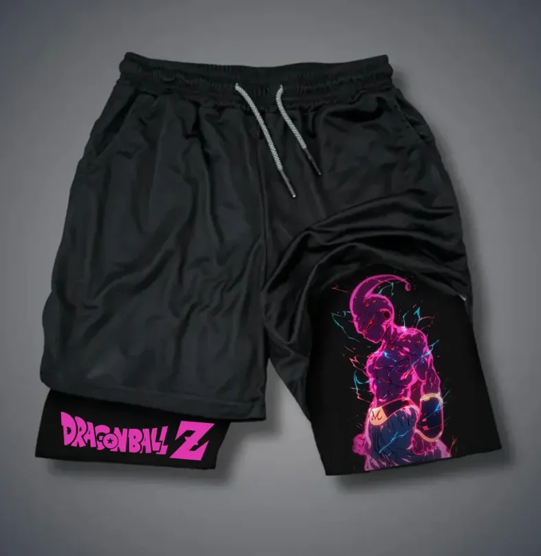 Pantaloncini Super Autorizzati Dragon Ball, pantaloni da spiaggia traspiranti ad asciugatura rapida anime, palestra in stile hip-hop retrò Y2K
