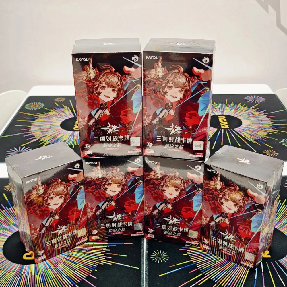 Tarjeta genuina KAYOU TCG Hero Battle Series Kamen The Three Kingdoms, juego de batalla de los tres reinos, tarjetas de colección, juguete de cumpleaños