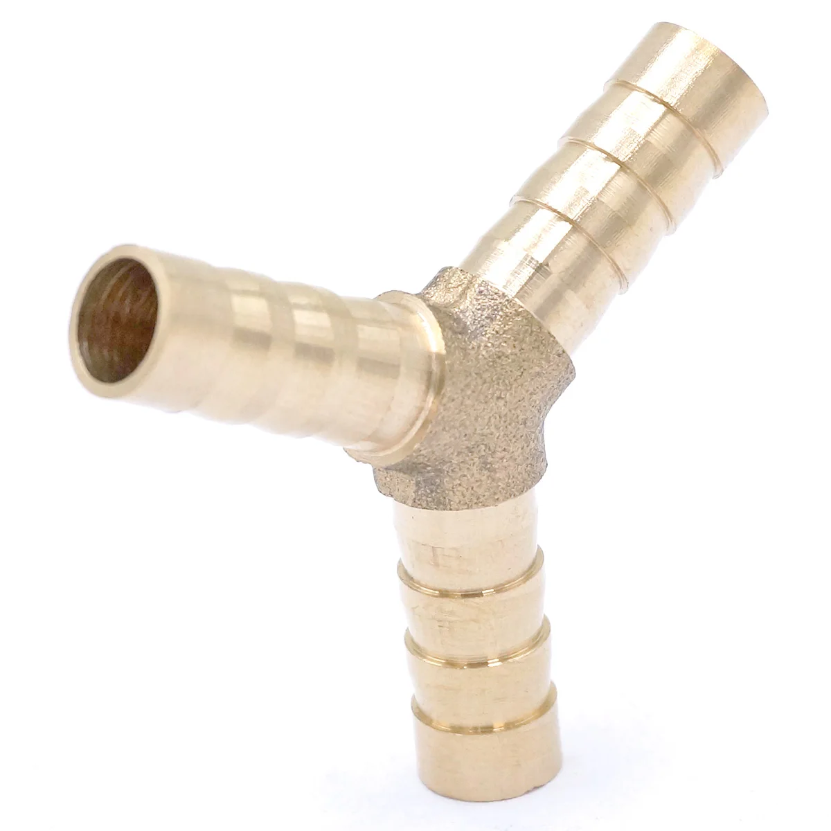 2pcs Fit Hose Barb I.D 3mm 4mm 5mm 6mm 7mm 8mm 10mm 12mm 14mm 16mm 19mm Y Type 3 Ways Brass Coupler Connectors Fittings 1Mpa