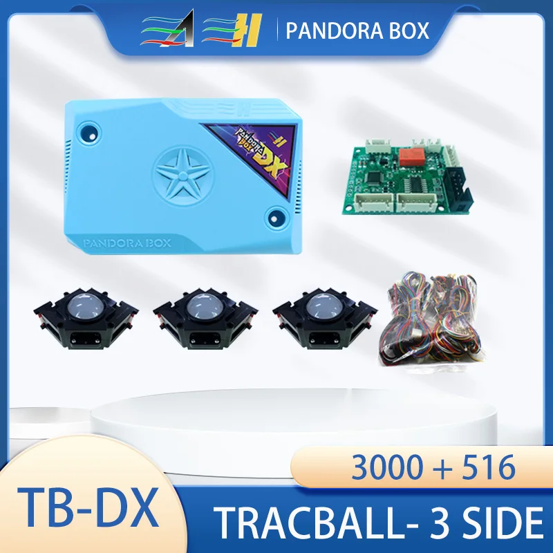 

Pandora Arcade Box Trackball Kits 3 Sided Cocktail Arcade Version with Harnesses 3000 in 1 / 516 in 1