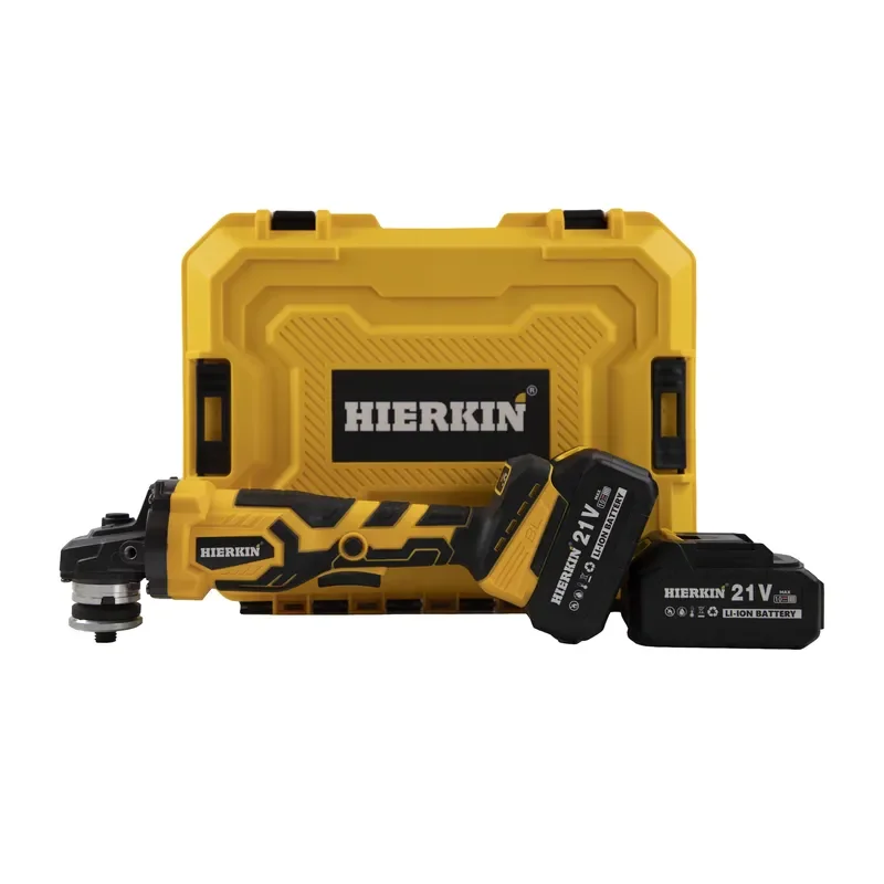 HIERKIN Factory Sales Herramientas De Electricista Li-ion Battery Hand Grinder Machine Grinder Sets Angle Grinder