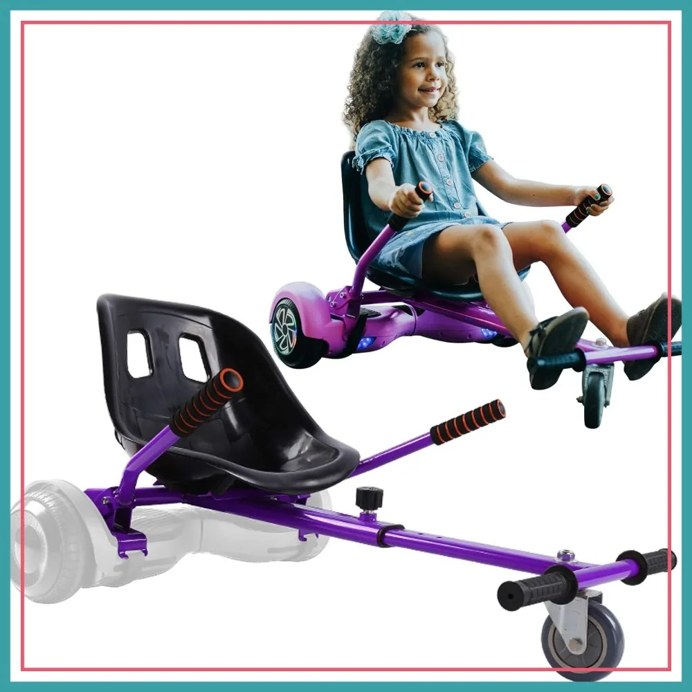 

Hoverboard Seat Attachment for 6.5-10in Hoverboards, Go Kart Conversion Kit, Self Balancing Scooter Accessory, Go-Cart for Adults