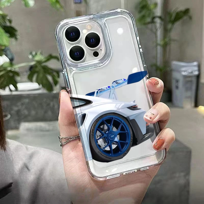 Cool Sports Car Clear Phone Case for Samsung Galaxy S26 Ultra A56 A55 A54 A16 A06 A36 A15 A35 S22 S23 S24 S26 Plus S25 FE Cover