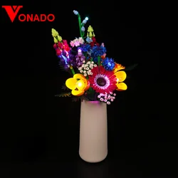 Vonado LED Light For 10313 Wildflower Bouquet Lighting DIY Toys Only Lamp+Battery Box (Not Include the Model)