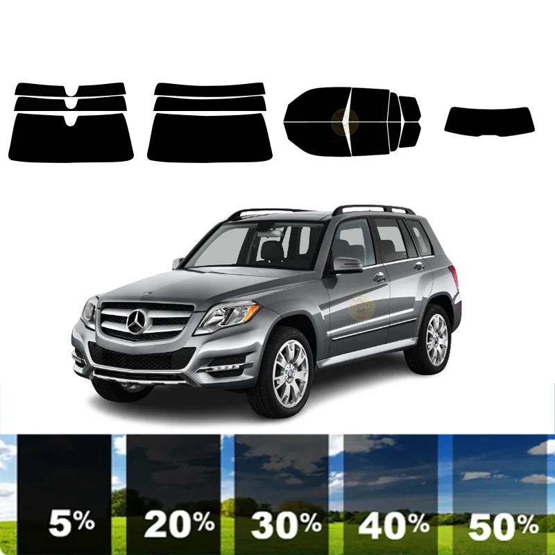 precut Removable Window Tint Film For Car 100% UVR Heat Insulation Carbon ﻿For MERCEDES-BENZ GLK-CLASS 4 DR SUV 2010-2015