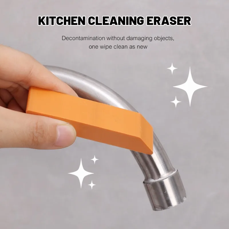 Easy Limescale Eraser Rubber Rust Remover Bathroom Glass Faucet Limescale Cleaning Eraser Kitchen Pot Scale Rust Cleaning Tools