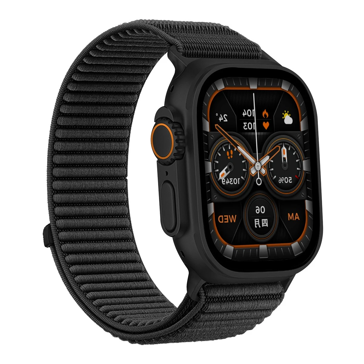 Voor Apple Horlogeband 11 10 42 46MM Gevlochten Armband voor iWatch 9 8 7 6 5 4 SE Ultra 3 2 49mm 46 45 44 42 41 40 38mm Nylon band