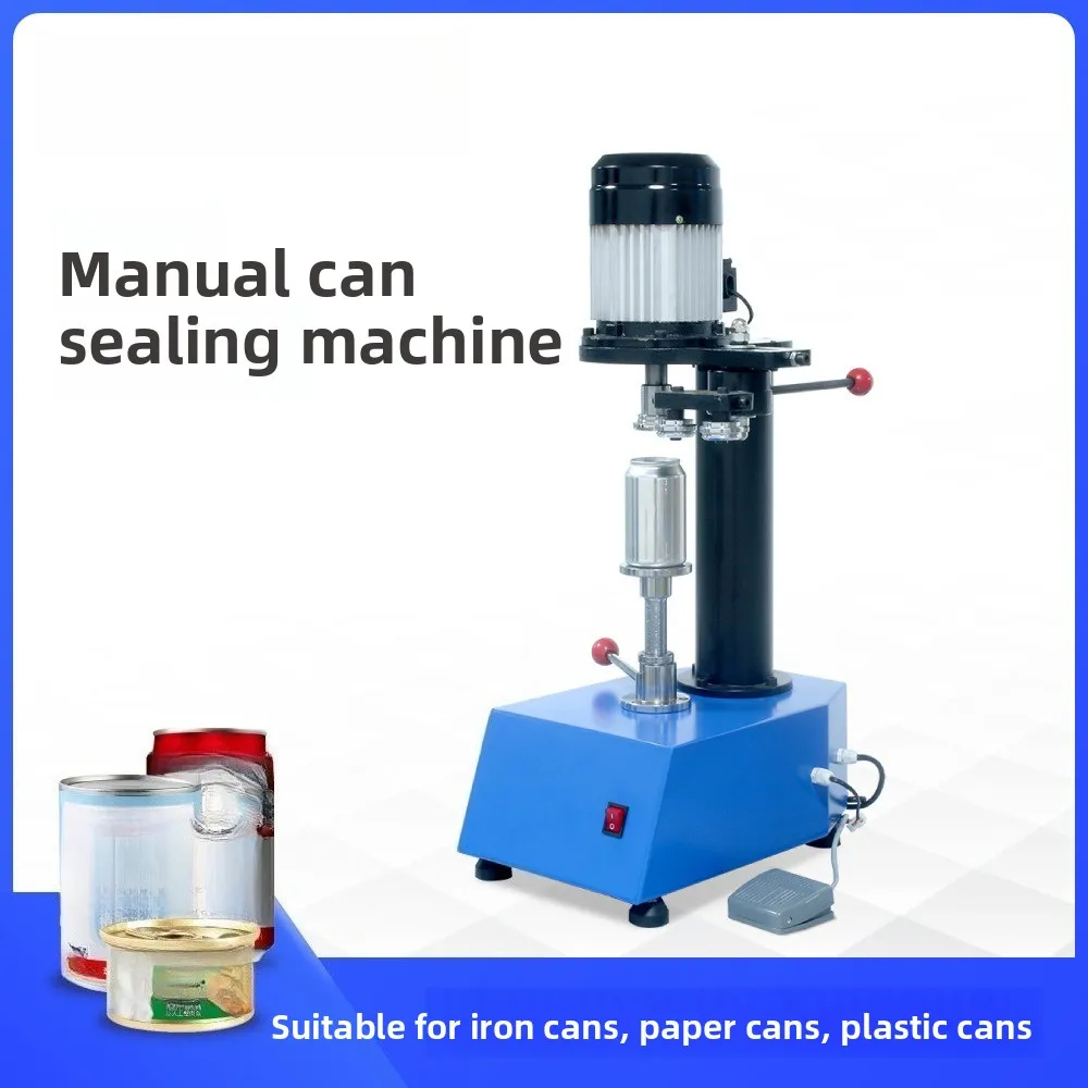 120 desktop small manual sealing machine, tinplate can, canned fruit, cat food, beer