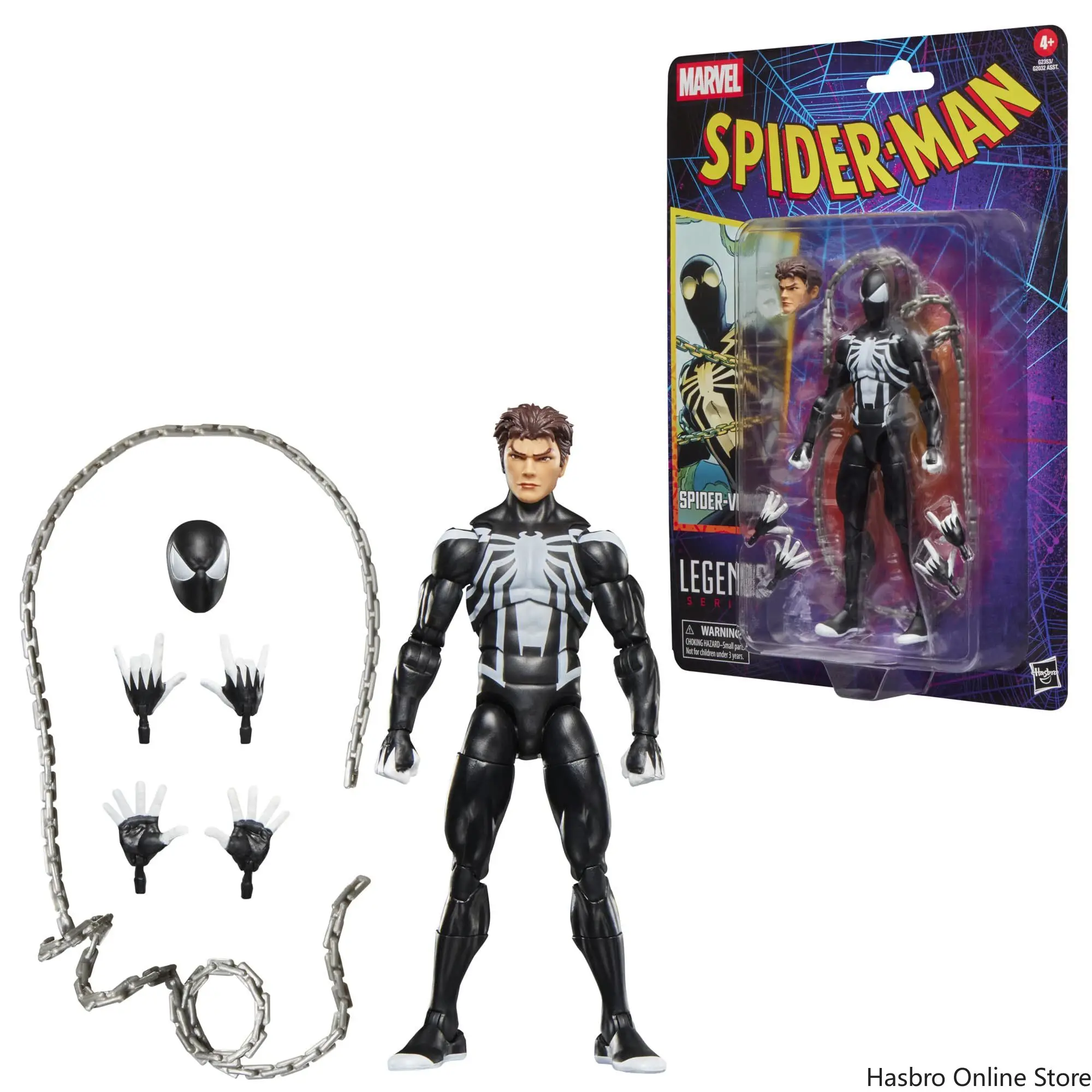 

Hasbro SPIDER-MAN Marvel Legends Series Spider-Venom, Retro Cardback Comics Collectible 6-Inch Scale Action Figure G2353