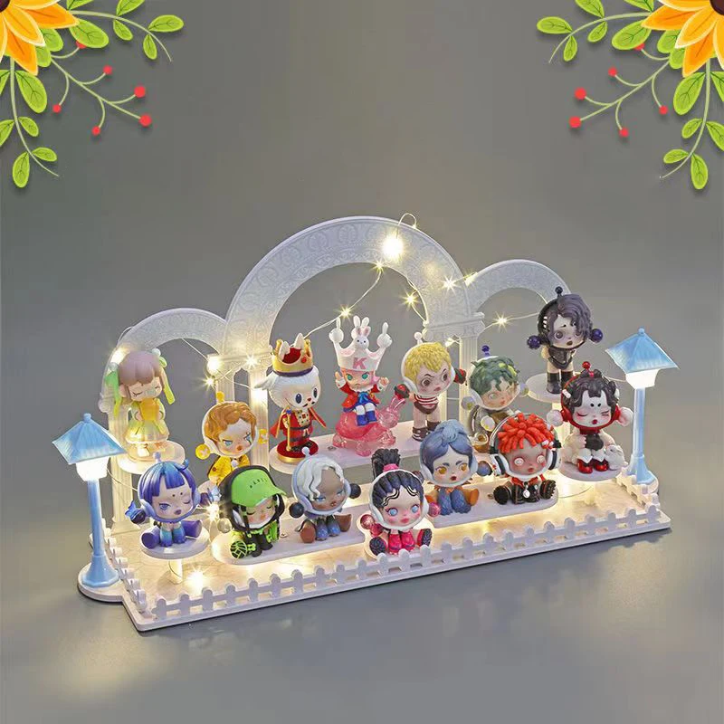 Garden Style Toy Model Display Stand DIY Desktop Doll Decoration Stand Party Organiser for Toys