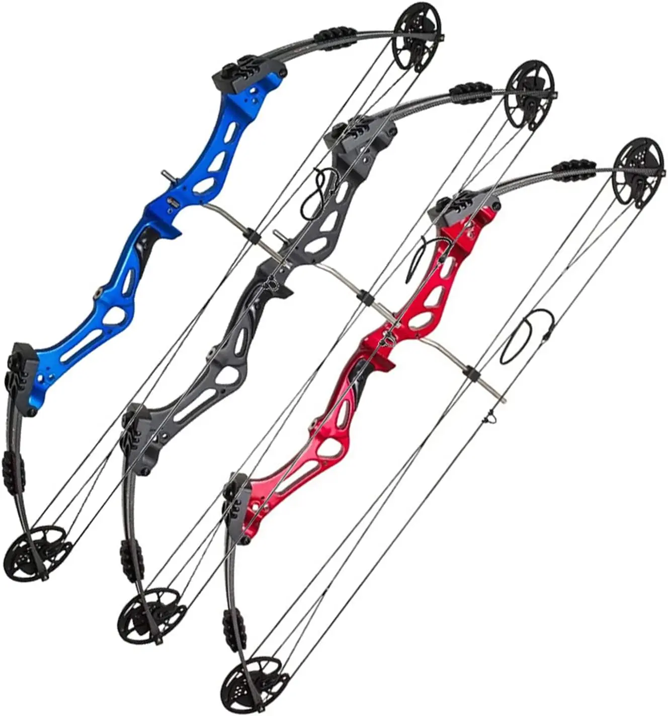 Junxing M107 Compound Bow Pulley Composite Bow 35-55 lbs Adjustable Hunting Bows for Outdoor Hunting and Archery