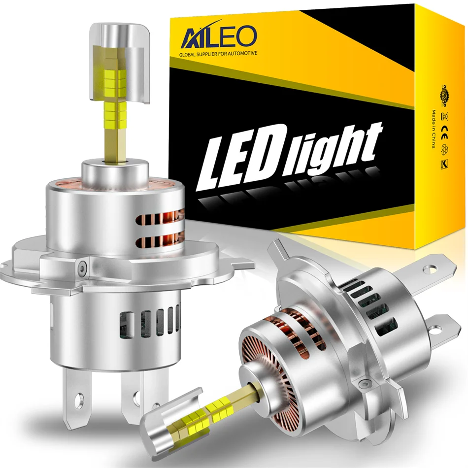 Led Light LED Car Headlight Bulb 3D H4 Canbus 300W 80000LM for Car 360 Turbo LED Mini HeadLamp Size Wireless with Fan 6000K