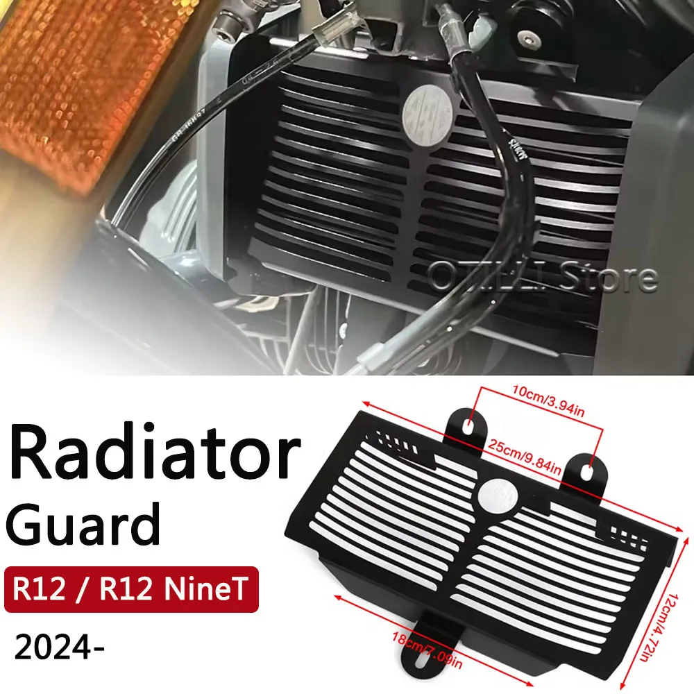 

Motorcycle R 12 NineT Radiator Grille Guard Cover Grill Oil Cooler Guard Protection For BMW R12 NineT 2024 2025 2026 Accessories