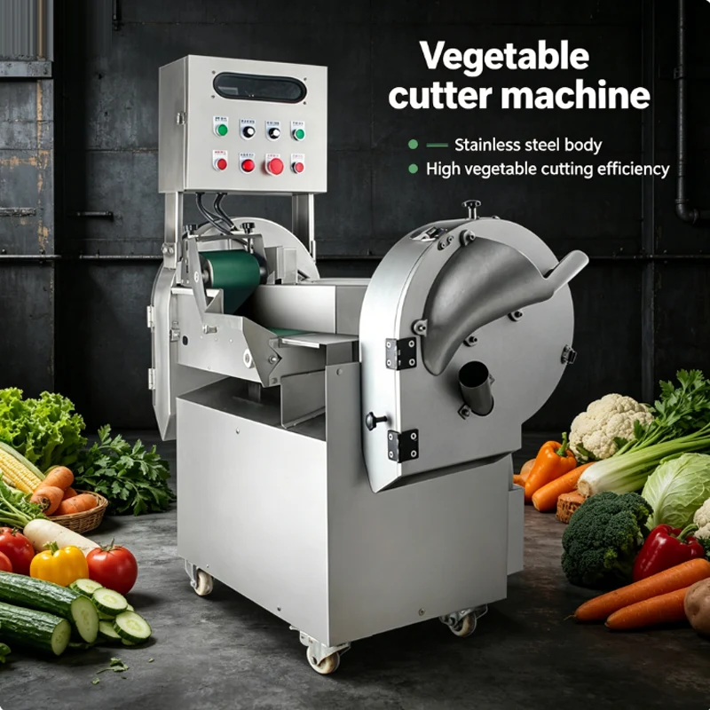 

High Yield Fruit Vegetable Cutting Machine Stainless Steel Cabbage Chopper Shredder Electric Lemon Onion Slicer Machine