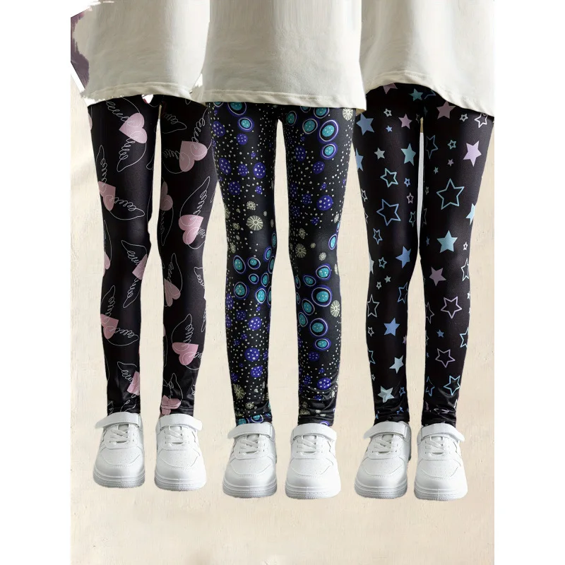 

Kids Printed Leggings Elastic Base Layer Pants Neutral Winter Collection Department Store Exclusive Other Material 100%