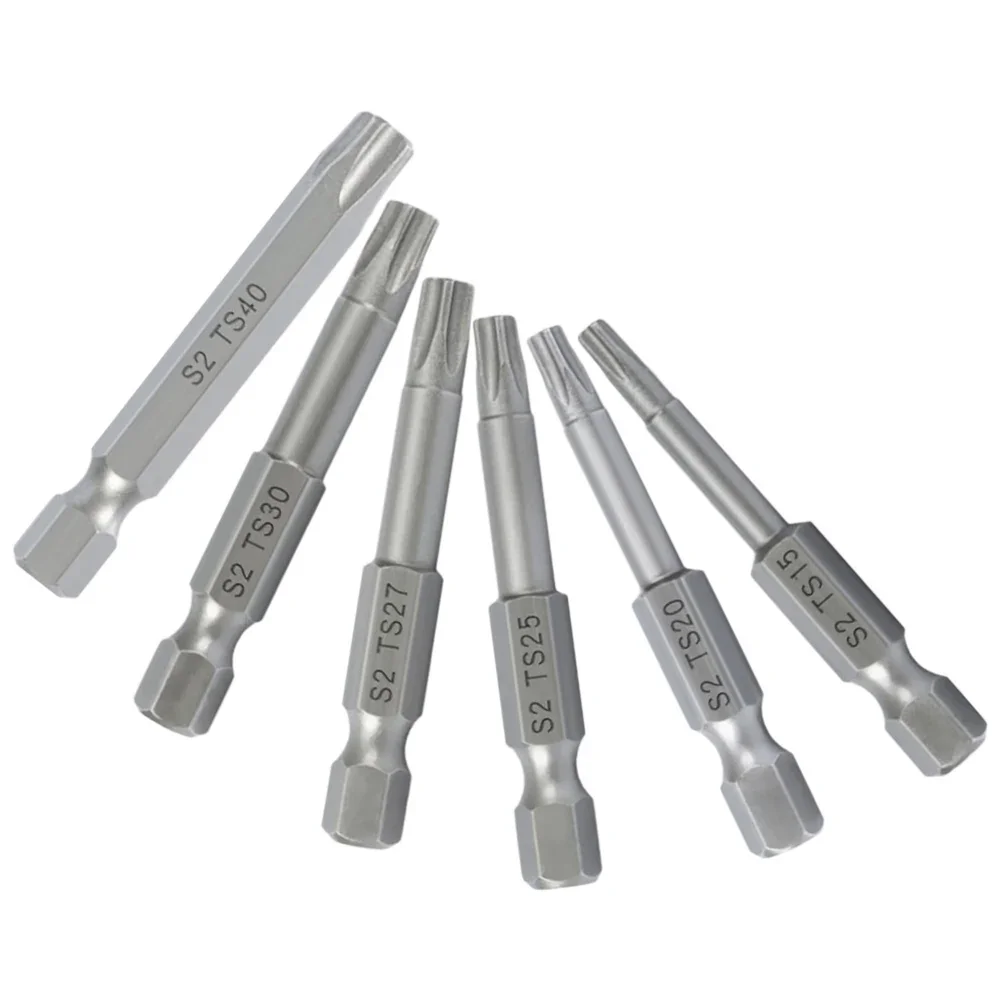 1/4 Inch Screwdriver Bits Hex Shank Screwdriver Bits Anti-loss Grey Color High Hardness Standard Shank Diameter