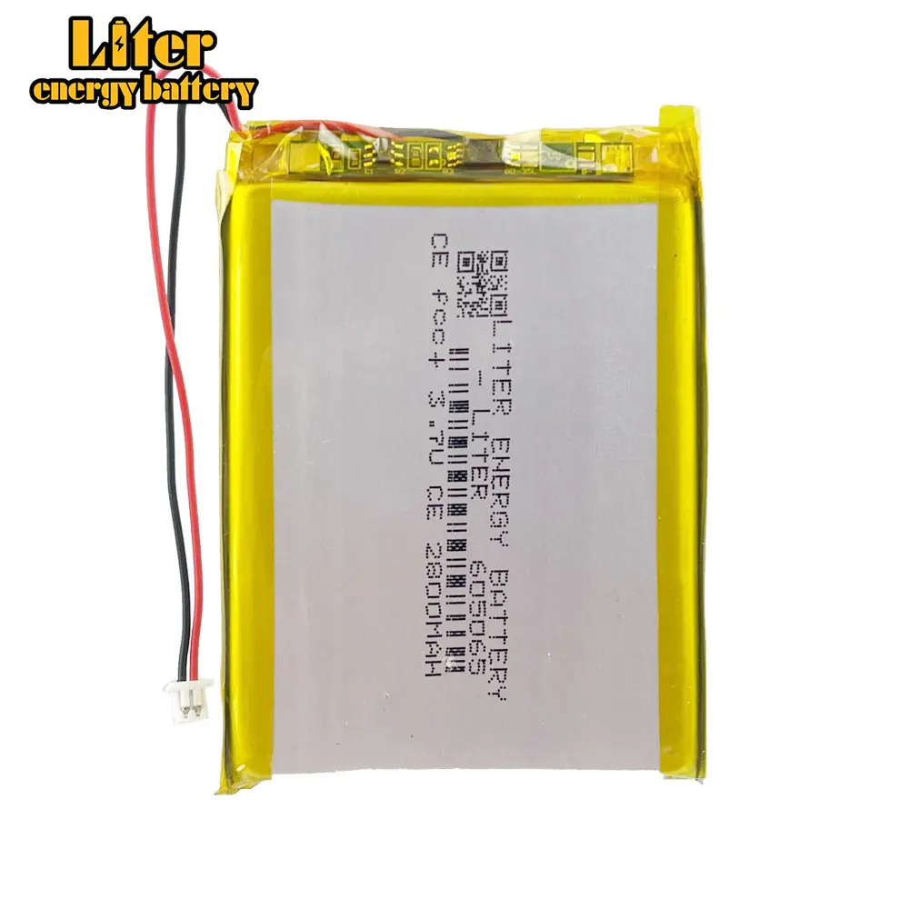 1.25mm-2p 3.7v 3500mah 705068 bateria litowo-polimerowa 2800mah 605065 z płytą do produktów cyfrowych RG35XX Pda