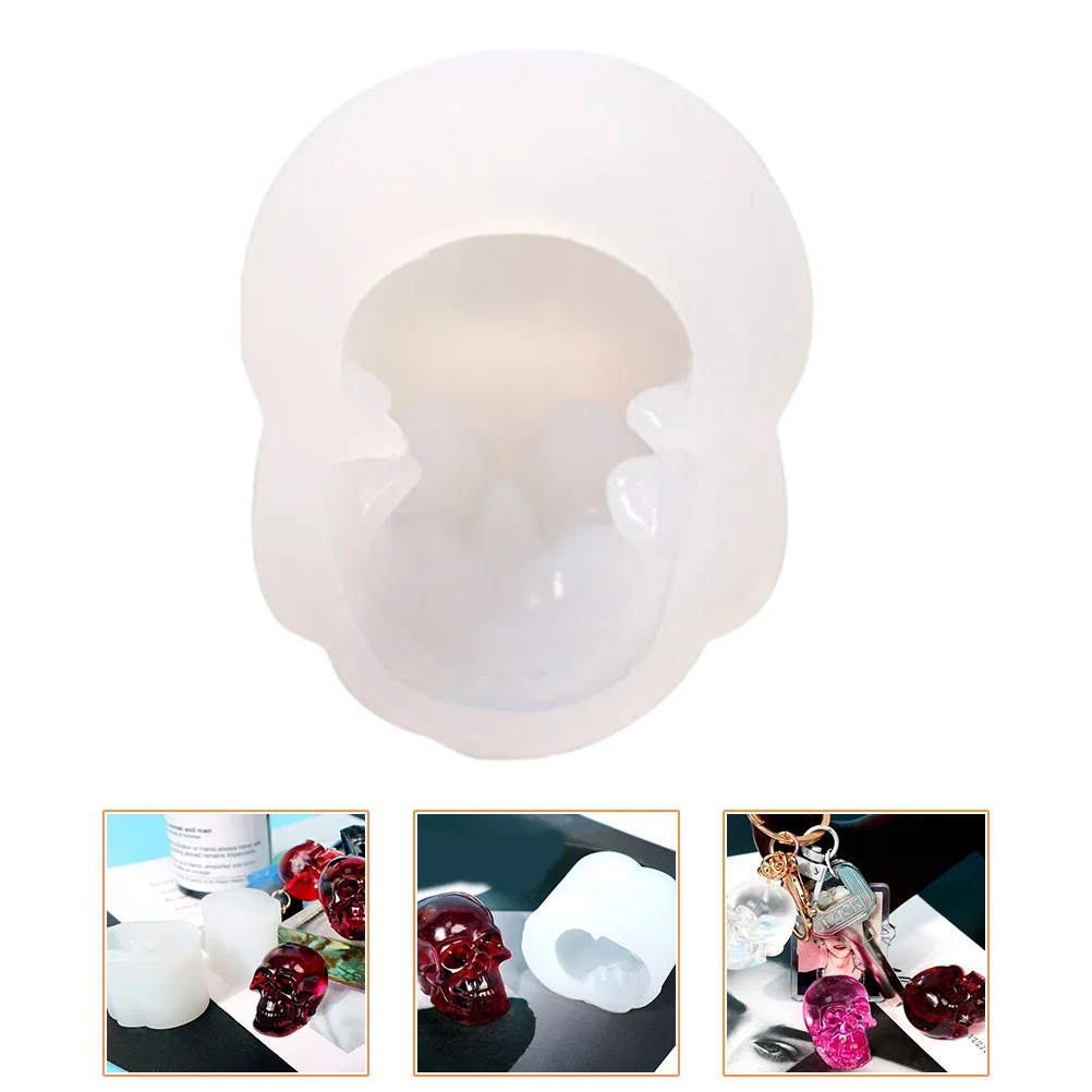 

10Pcs DIY Skull Pendant Molds Silicone Casting Mold for Necklace Earring Jewelry Making Handicraft Transparent Flexible Kit