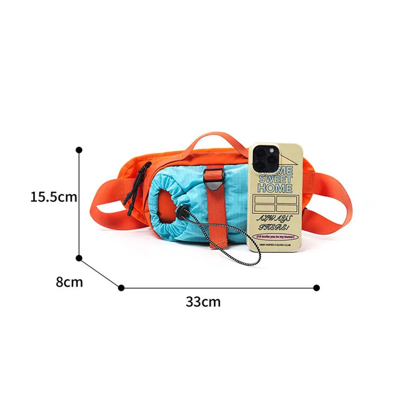Unisex Crossbody Bag – Korean Minimalist Design Compartment with Water Bottle Holder for Hiking Climbing view 6