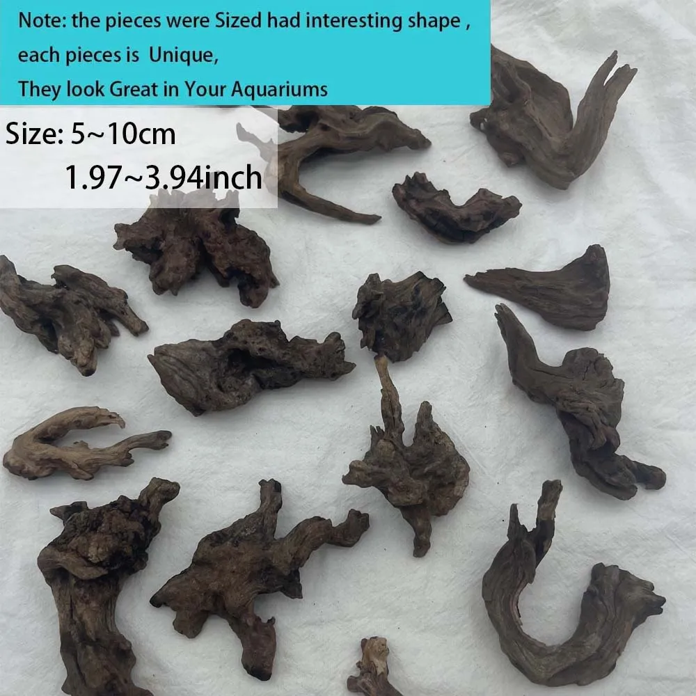 3PCS Natural-Look Driftwood Set for Aquariums – Vibrant Fish Tank Landscaping, Durable & Fish-Safe Decor