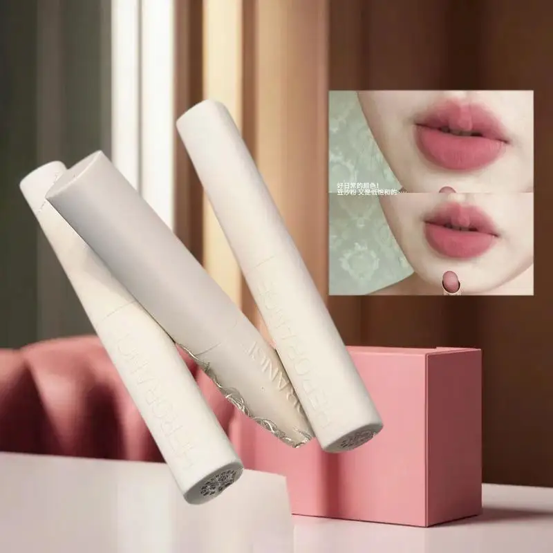 HERORANGE Low Saturation Matte Lipstick Cream Velvet Not Easy To Fade Lipstick Matte Lip Gloss Waterproof Lasting Makeup