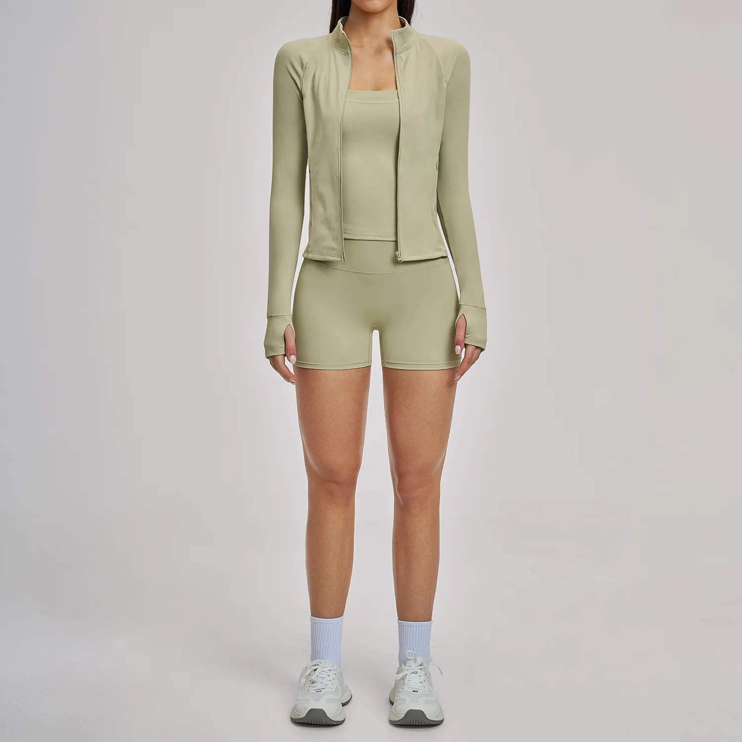 Maxdutti Yoga Set, Casual Fitness Suit Set, Women's Outdoor Running Three Piece Set New Two Piece Set Women's Suit Ropa Mujer