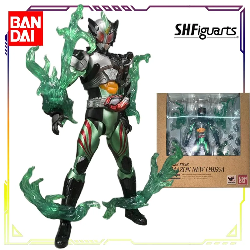 BANDAI Originele S. H. Figuarts Kamen Rider Serie Kamen Rider Amazon Eerstejaars Omega Anime Action Figure Model Speelgoed Geschenken Voor Jongens