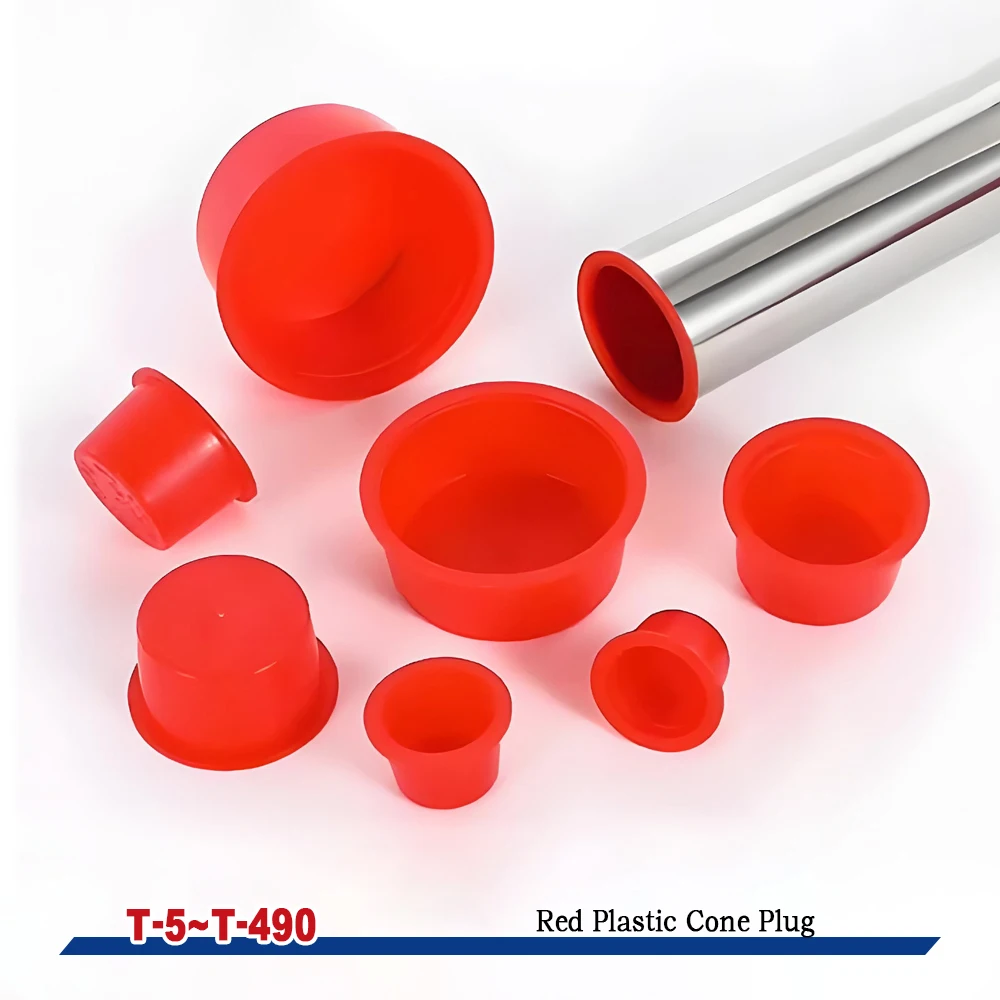 1PCS T-5/10/15/17/18/20/25/30/40/45/55/60/65 To T-490 Bore Hole Plastic Dustproof Pipe Tube Taper Cone Stock Cover End Cap Plug