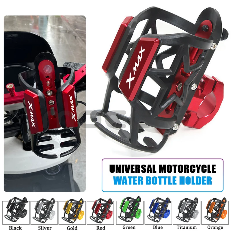 Motorcycle Accessory CNC Drink Water Bottle Cage Cup Holder Universal For YAMAHA XMAX300 XMAX 250 300 125 XMAX400 Supplies Mount