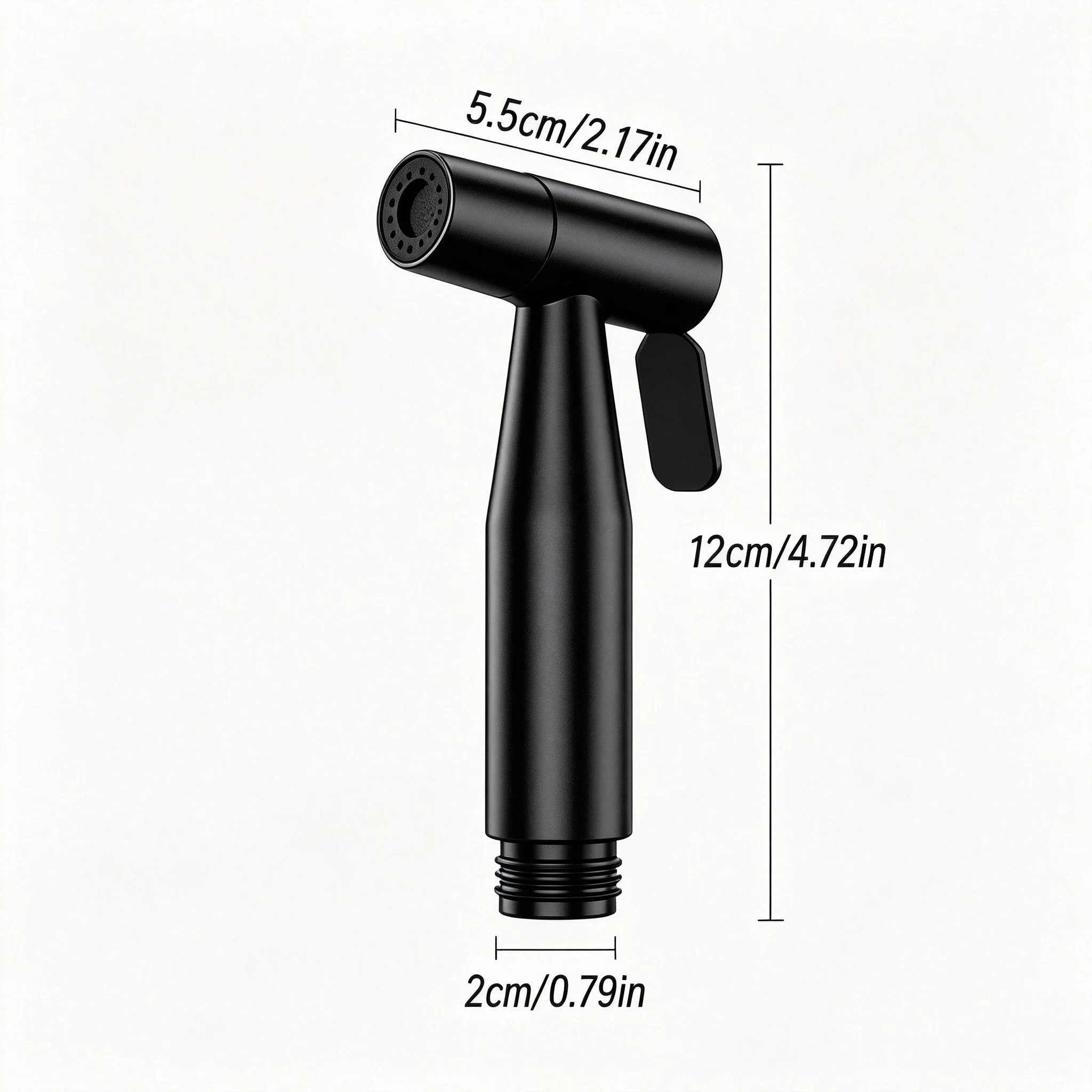 Black Handheld Toilet Bidet Sprayer Multi-Functional Bathroom Spray Gun for Feminine Wash Toilet Cleaning Pet Shower Wall Mount view 6