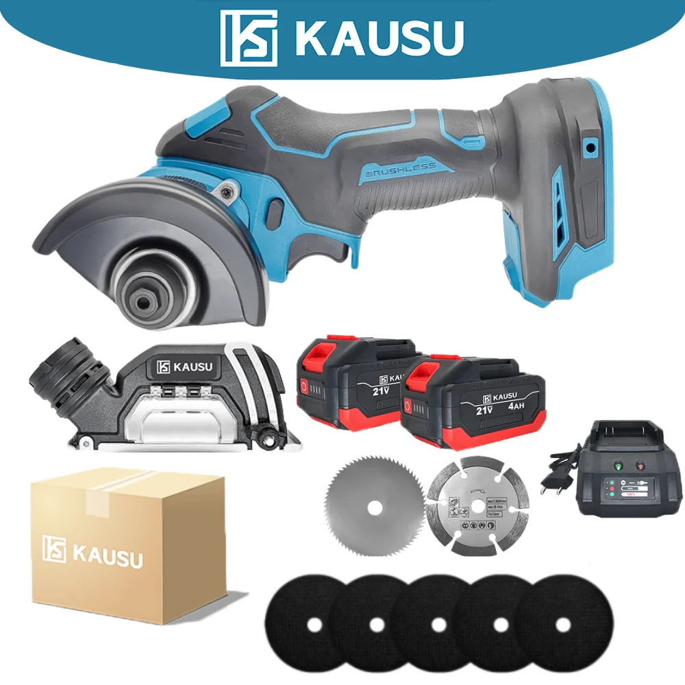 

3 Inch Brushless Electric Circular Saw 76MM Adjustable Cordless Electric Saw Woodworking Cutting Tools For Makita 18V Battery