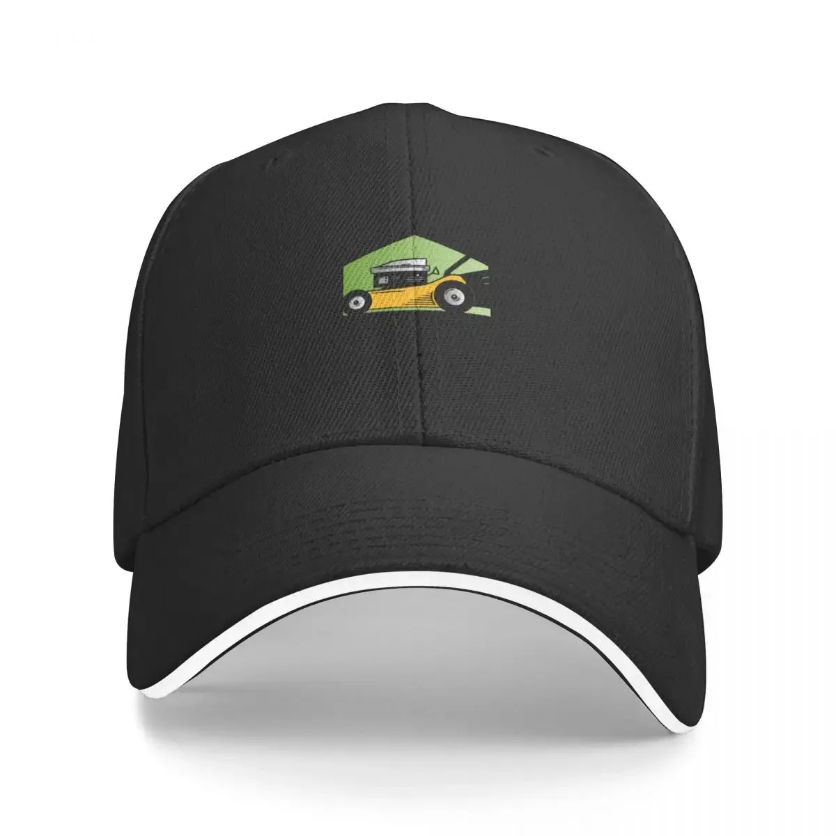 Lawn Enforcement Officer, Lawn Mower, green grass Baseball Cap sun hat black Woman Hats Men's