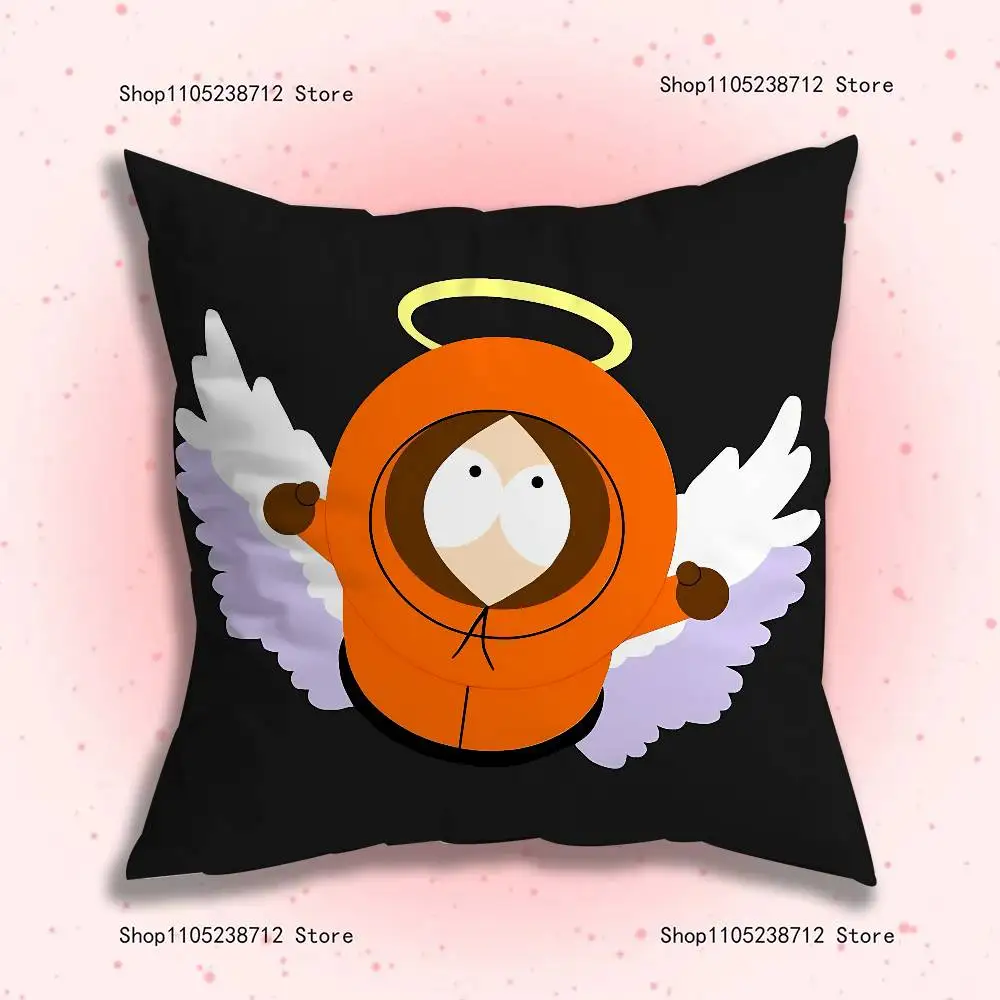 재미있는 만화 S-South-S-P-Park 베개 커버 귀여운 만화 애니메이션 주변기기 침실 소파 장식 쿠션 커버 부드러운 쿠션 커버