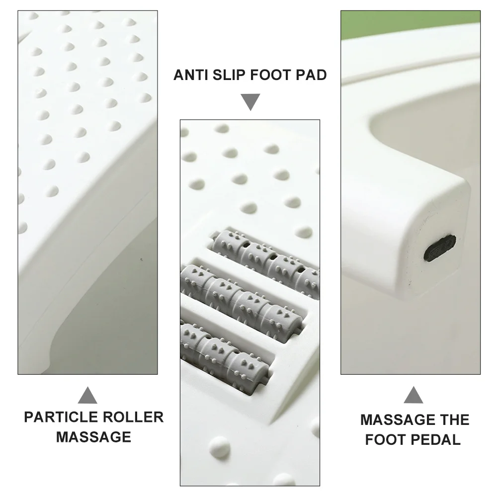 

Massage Footstool Plastic Step Stool For Toilet Bathroom Feet Support Roller Footstool Small Foot Rest Stool Home Use