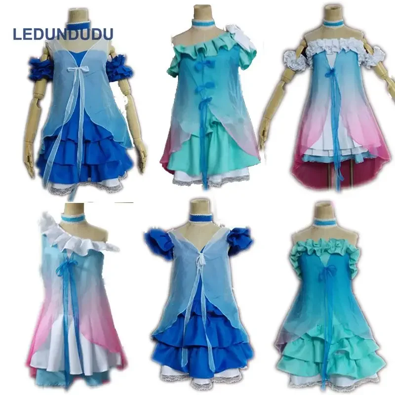 Customized Fashion Anime Cosplay Clothes (The First Taste ) Yume no Tobira Women Cosplay Costume Dress