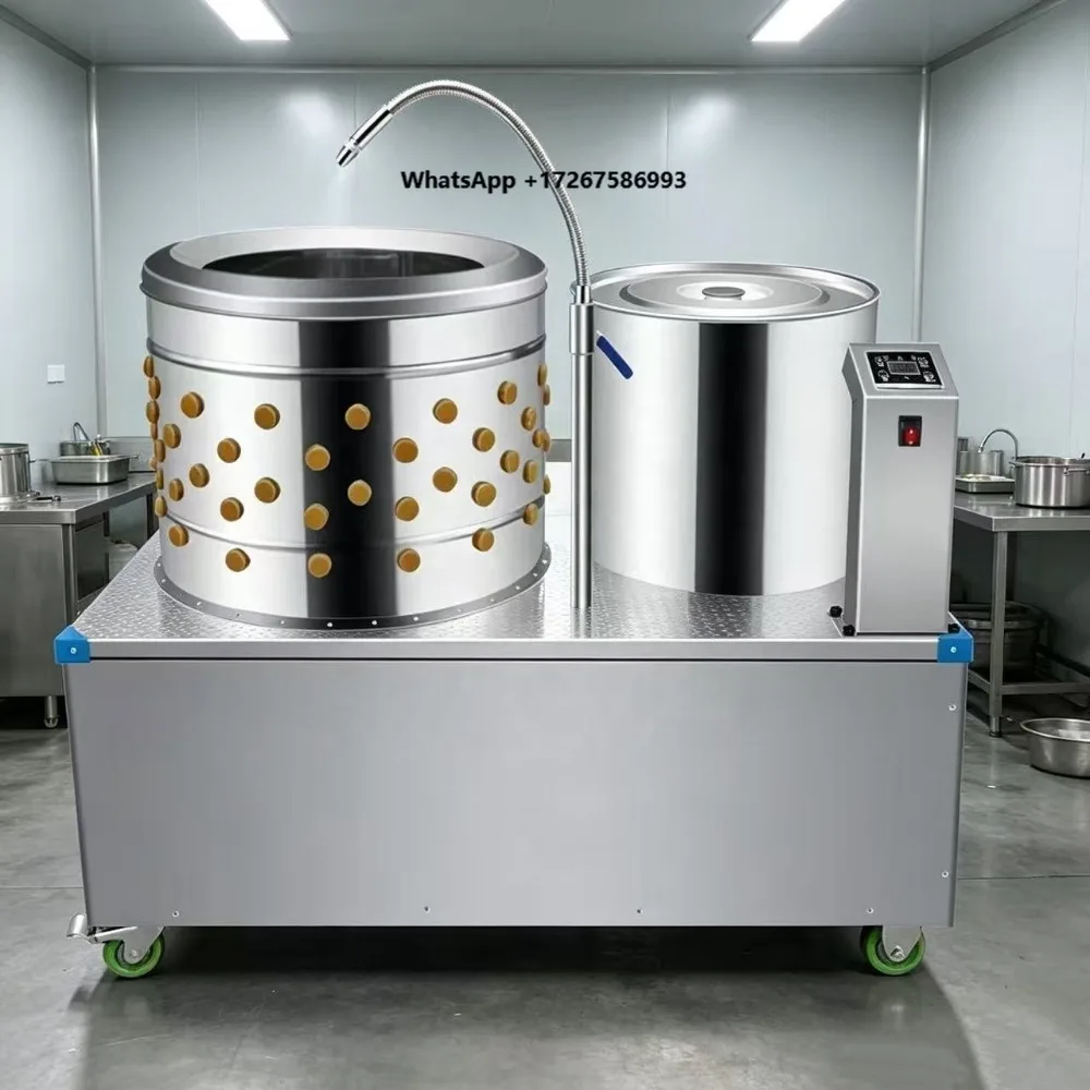New Poultry Slaughtering Chick Plucker Automatic Stainless Steel Chicken Feather Removal Machine