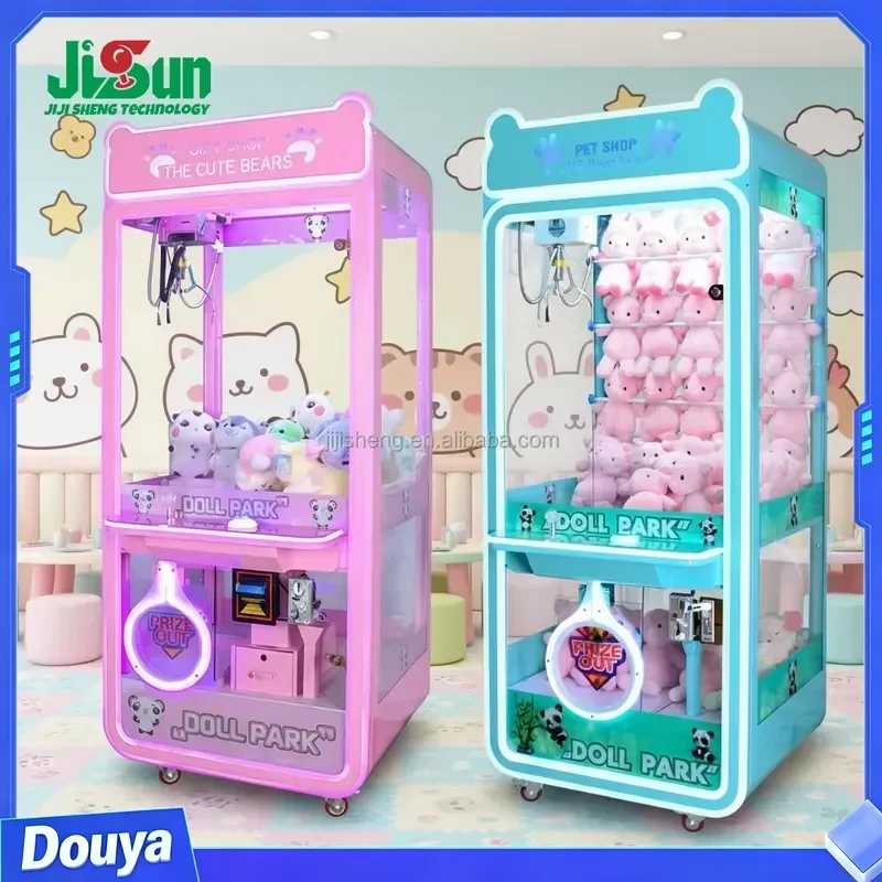 Fully Transparent Crane Machine Coin Operated Game Gift Machine Toy Vending Arcade Claw Crane Machine